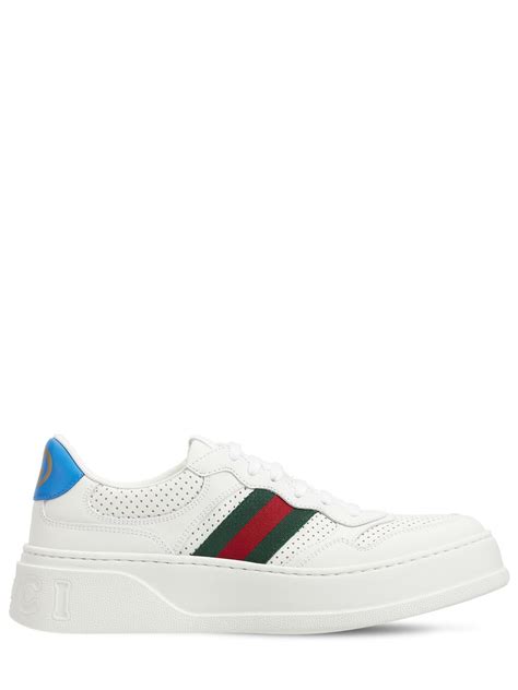 gucci chunky b ribbon white